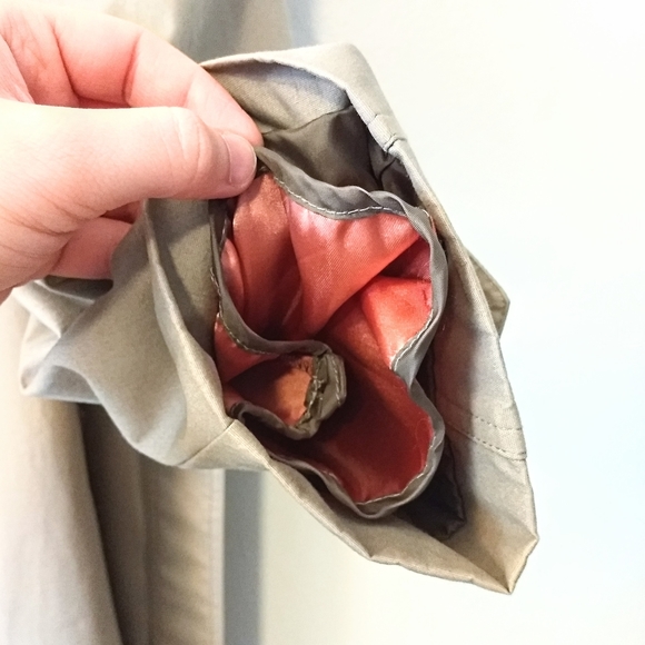 Towne by London Fog Double Breast Mens Trench Coat - Picture 7 of 16